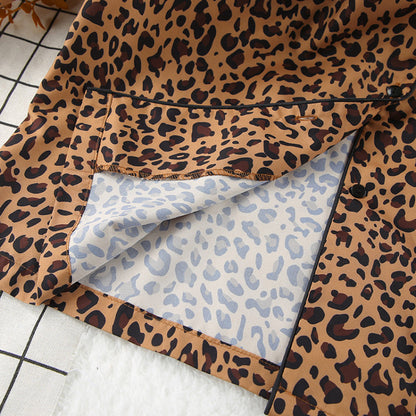 Women Casual Leopard Print Pajamas