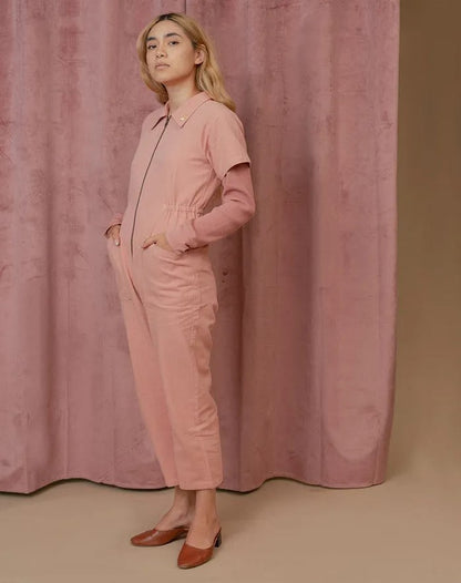 Plus Size Summer New Women Casual Fashion Solid Color Short Sleeve Lapel Zipper Cargo Jumpsuits