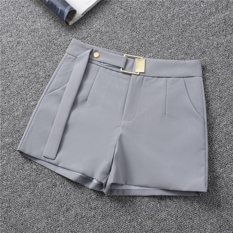 S-3XL Women Summer Casual Loose High Waist Wide Leg A-Line Shorts