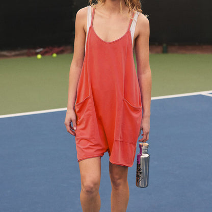 Women'S Fashion Casual Pocket Suspenders Rompers