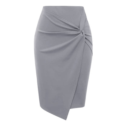 Women Printed Casual Hip Midi Skirt