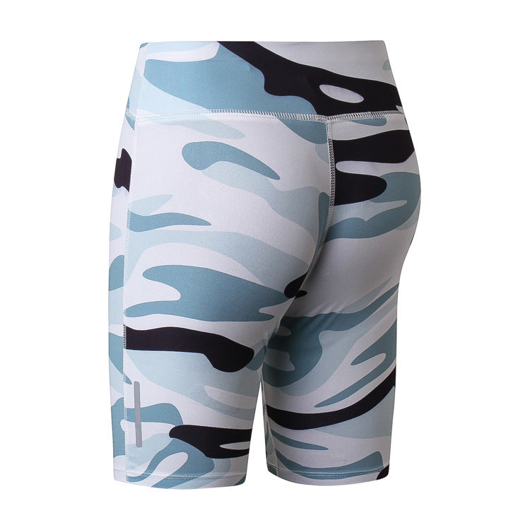 Women'S Casual Fitness Quick-Drying Tight Sports Cropped Biker Shorts