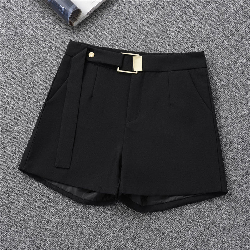 S-3XL Women Summer Casual Loose High Waist Wide Leg A-Line Shorts