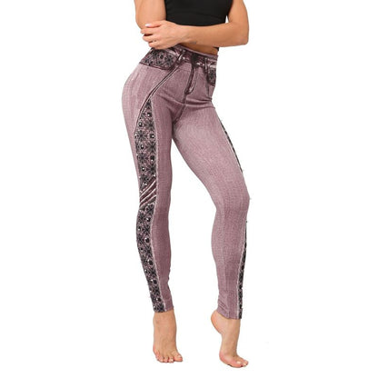 Women High Waist Printed Casual Slim Fashion Leggings Pants