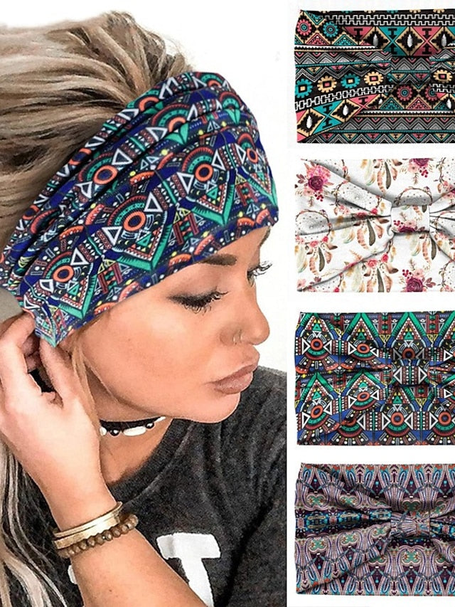 1PC Headbands Hair Band For Work Daily Holiday Retro Fabric White Red Purple for Women