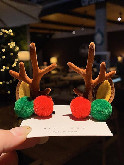 1PC Kid's Hair Accessory Set For Christmas Fabric Style 2 Style 3 Style 4 for Women