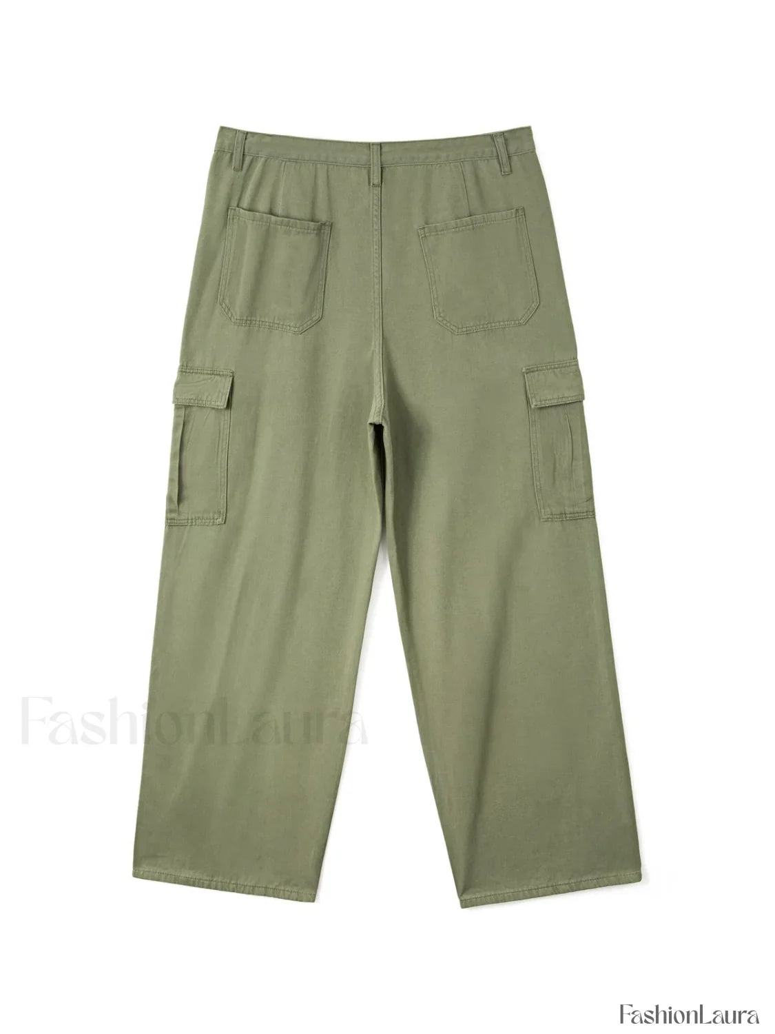 Men's Cargo Pocket Patched Straight Leg Jeans