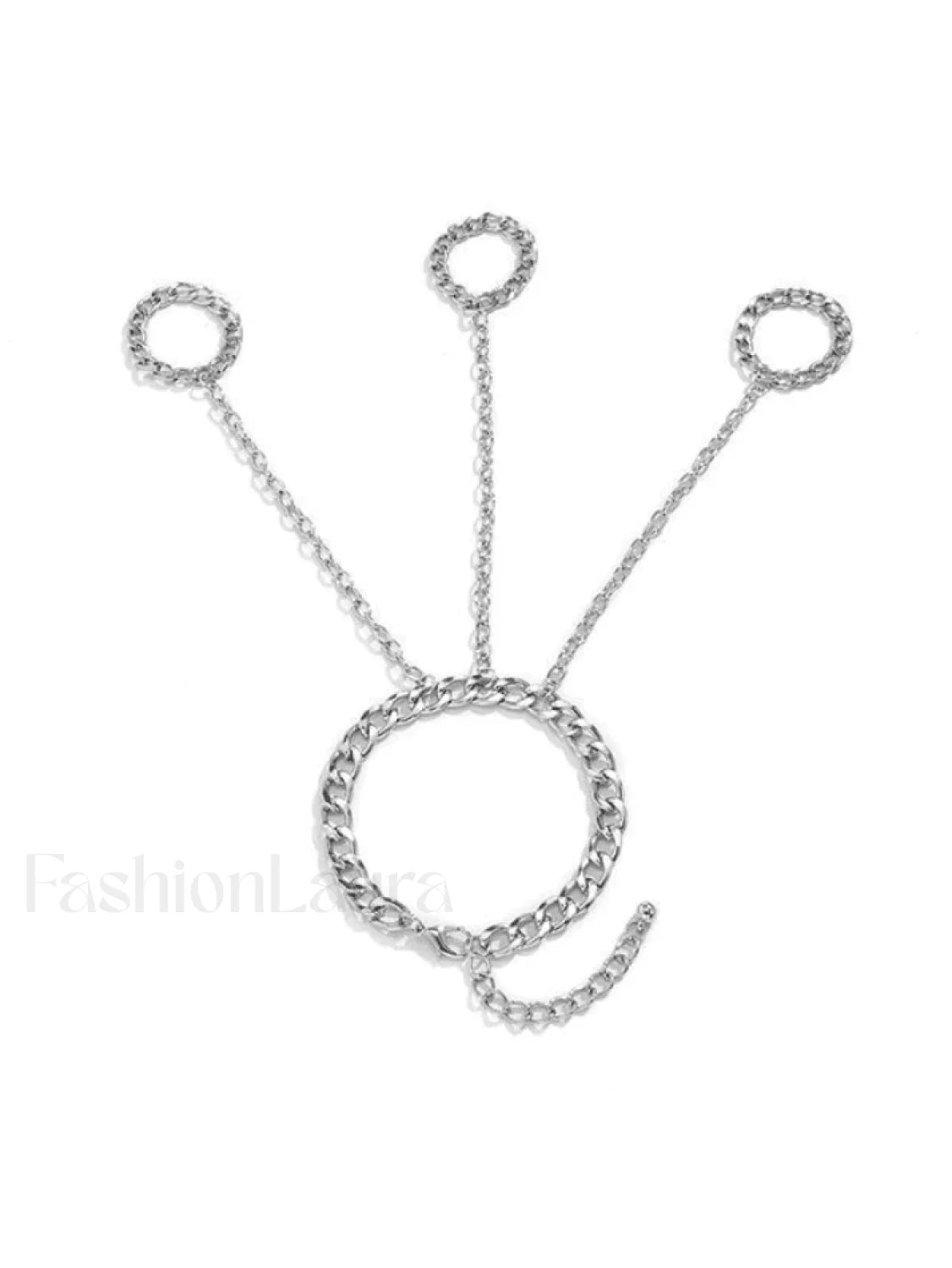 Men's Chain Detail Mittens Ring