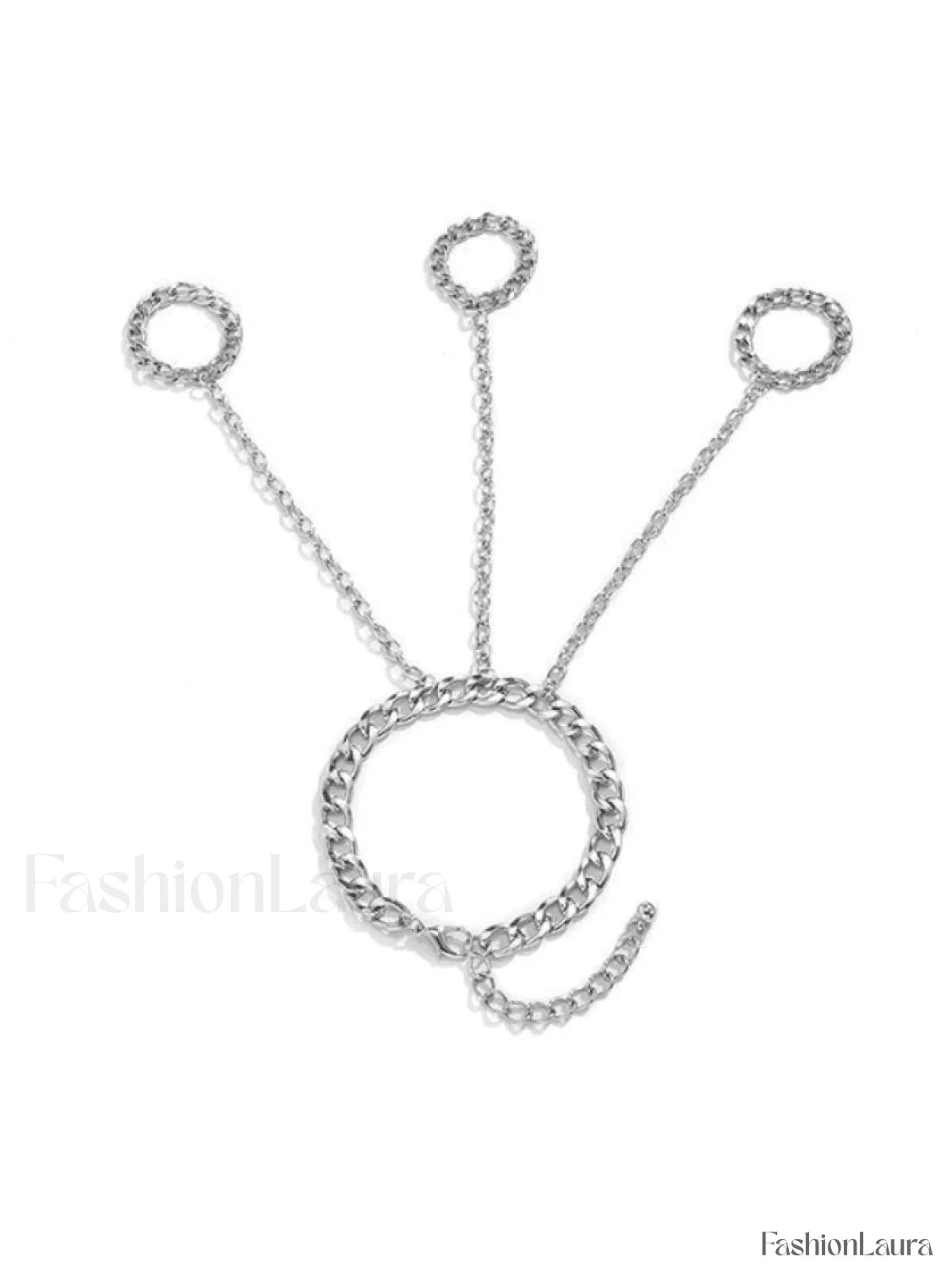 Men's Chain Detail Mittens Ring