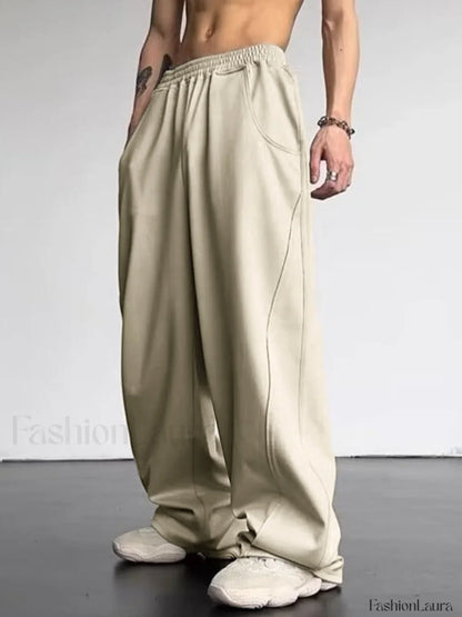 Men's Paneled Loose Casual Pants