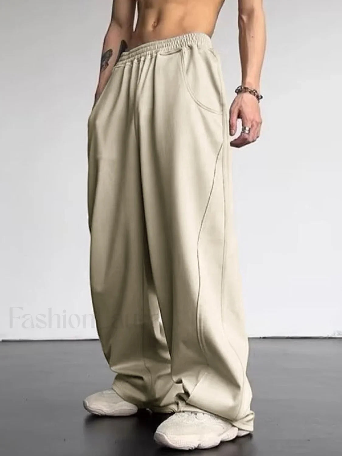 Men's Paneled Loose Casual Pants