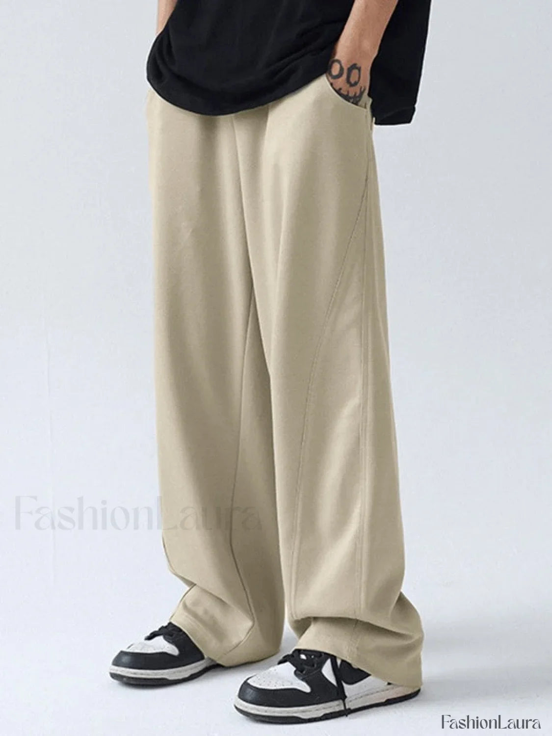 Men's Paneled Loose Casual Pants