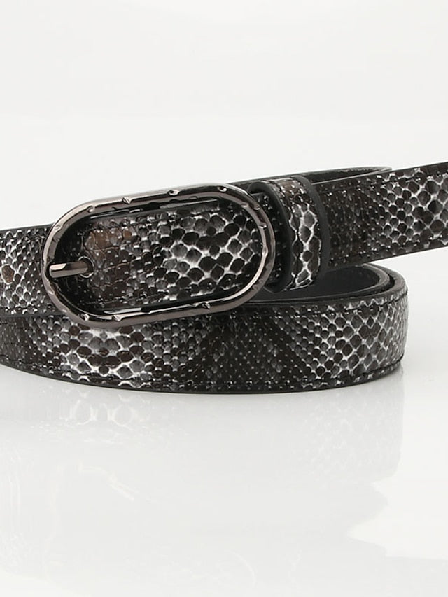Belt PU Leather Green White Black Purple khaki Skinny Belt Solid Color for Women
