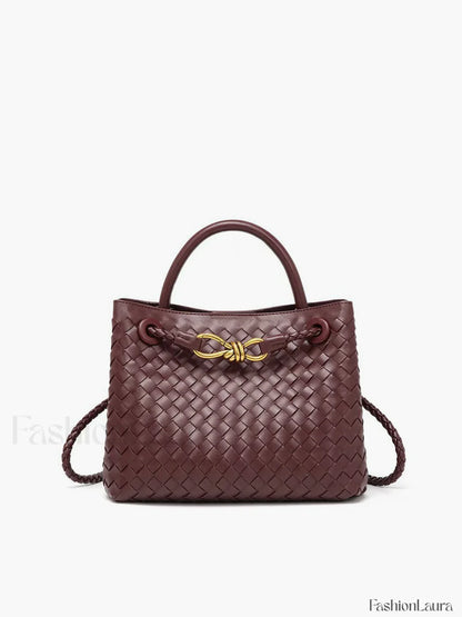 Metal Twist Detail Handle Bag