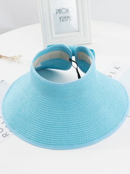14 Colors Summer Folding Empty Top Hat Straw Hat Sun Hat Beach Hat Sunshade Sun Hat Panama Men's Straw Hat for Women