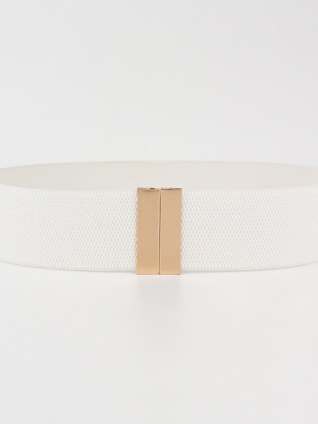 Corset Belt Nylon Sliding Buckle Plain Casual Formal Work Daily Black White Red Purple for Women