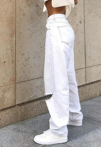 Mid Rise Extra Ripped Jeans