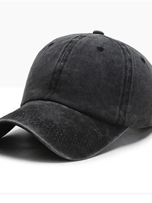 Baseball Cap Adjustable Buckle Pure Color Sports for Women