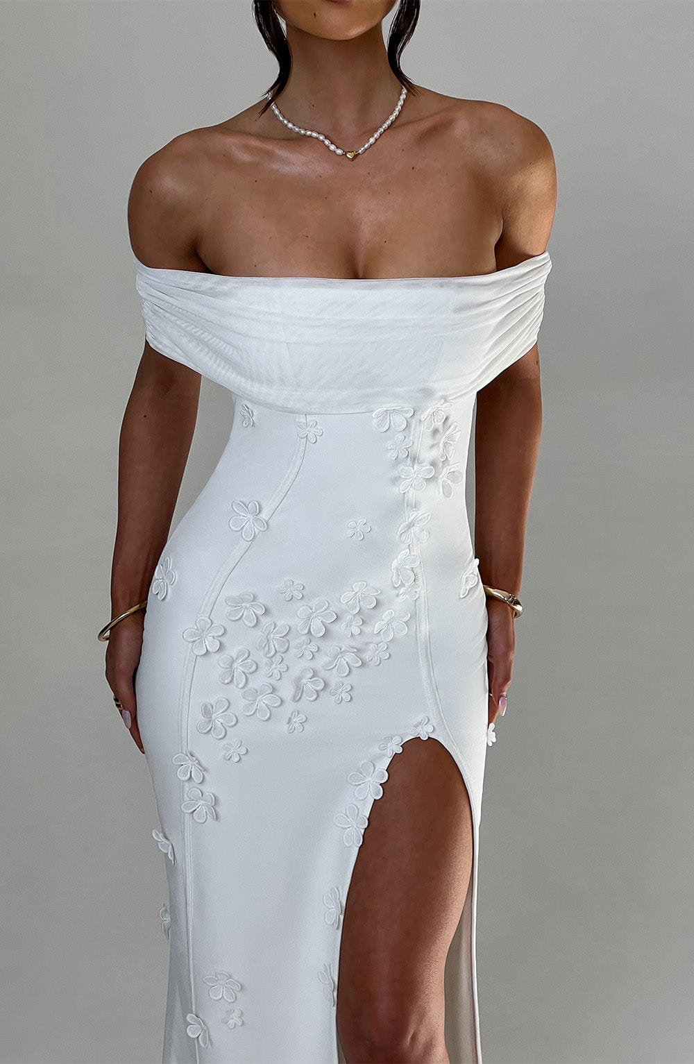 María Camila Maxi Dress-Ivory