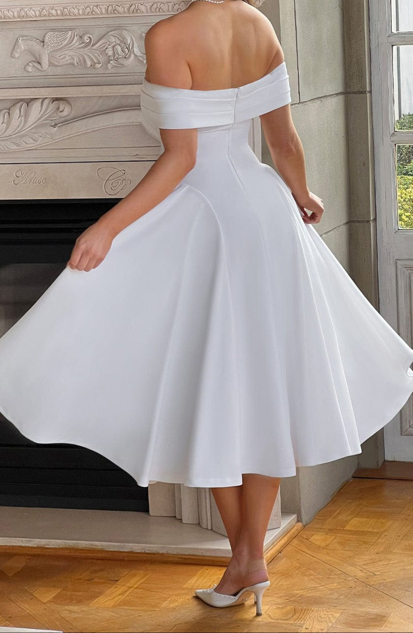 Rafaella Midi Dress - White