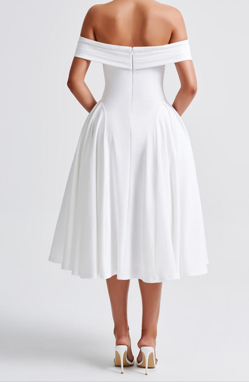 Gianetta Midi Dress - Ivory