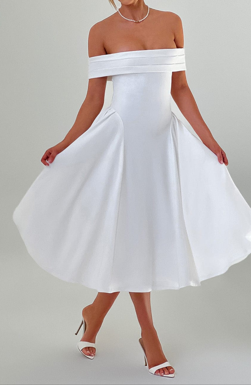 Gianetta Midi Dress - Ivory