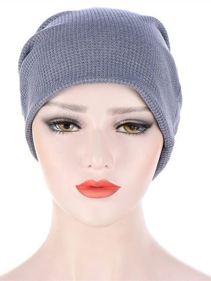 1PC New Women Simple Turban Hat Muslim Hijab Hair Protection Cap Ladies Hijab Solid Color Comfortable  Head Wrap Head Scarf for Women