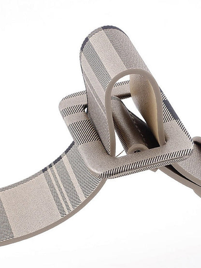 Unisex PU Buckle Belt PU Leather Sliding Buckle Plain Casual Classic Party Daily Black Brown Yellow Beige for Women
