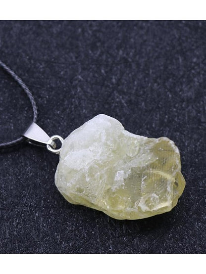 Europe And The United States New Original Stone Pendant Multi-Color Agate Stone Necklace for Women