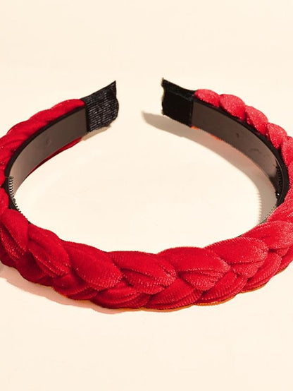 1PC Headbands Headband For Wedding Party Evening Crossover Fabric grey toothed pink toothed wine red toothed for Women