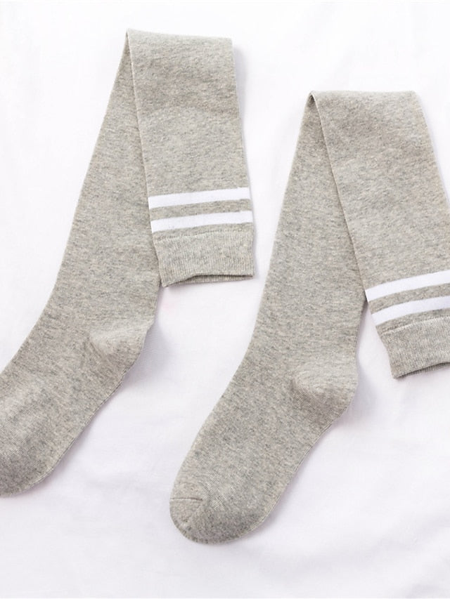 Stockings Party Gift Daily Plaid Polyester Acrylic Fibers Casual Classic Casual / Daily 1 Pair for Women