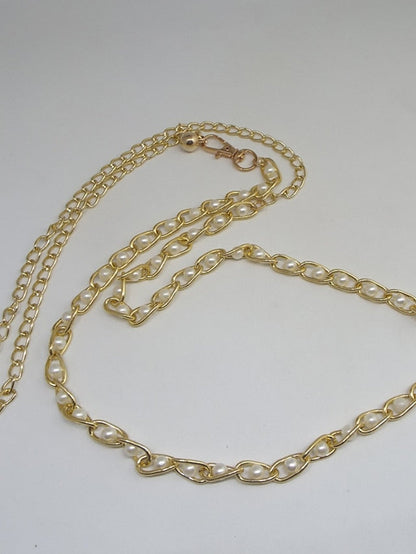 Chain Belt Metal Chain Metal Bucke Geometric Formal Party Daily Green White Black Blue for Women