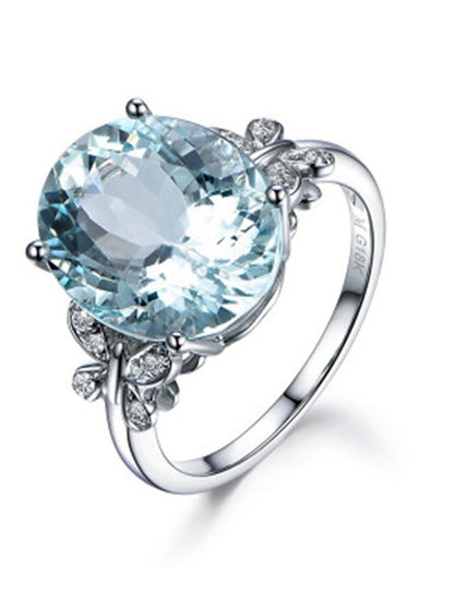 1PC Ring For Cubic Zirconia Blue Pink Party Evening Date Zircon Butterfly for Women