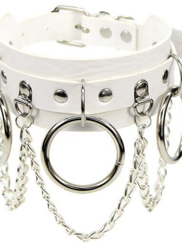 1PC Choker Necklace For Party Evening Birthday Party Leather Alloy Classic for Women