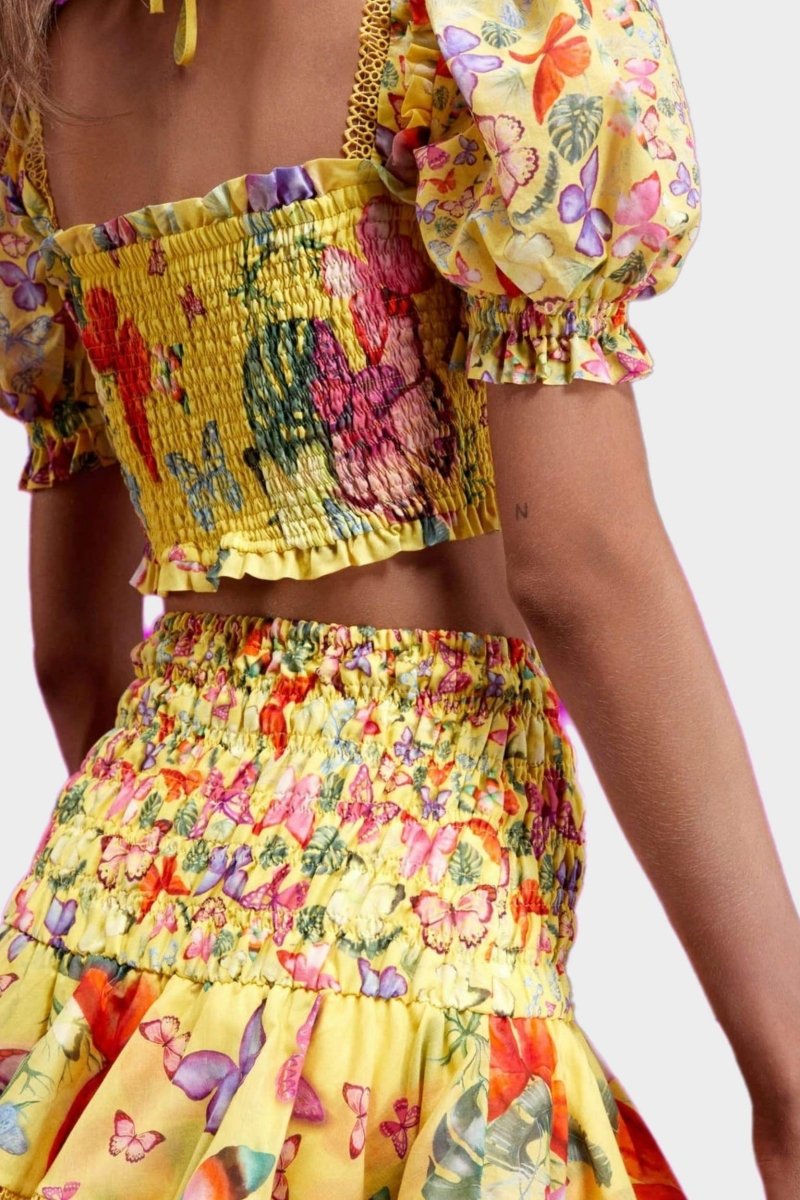Conjunto estampado de mariposas Mona