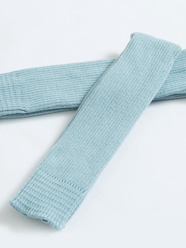Leg Warmers Boot Cuffs Home Daily Solid Color Acrylic Fibers Basic Classic Warm 1 Pair for Women