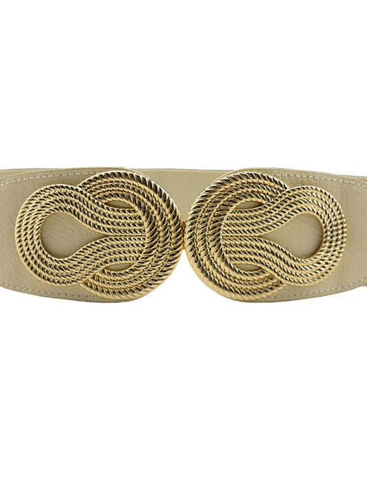 Buckle Party Wedding Street Dailywear Camel Black Belt Pure Color Red Fall Winter Spring Summer for Women