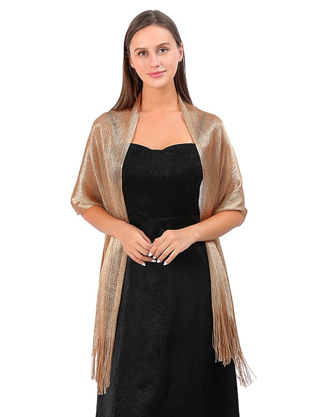 Scarves Shawl Party Daily Solid / Plain Color Polyester / Viscose Formal Casual Bohemia 1 PC for Women