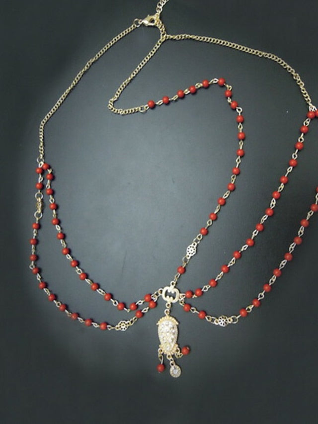 1pc Headbands Headband For Wedding Street Daily Festival Bohemian Theme Head Retro Alloy White Red for Women