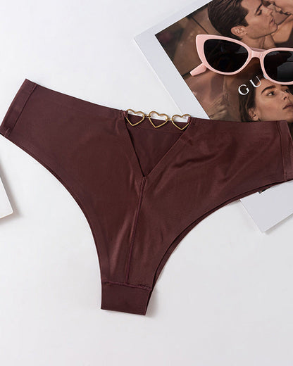 Ice Silk Nude Seamless T-Shaped Briefs
