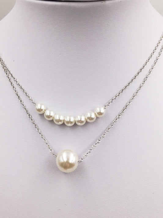 1PC Necklace For Gift Daily Imitation Pearl Alloy Classic for Women