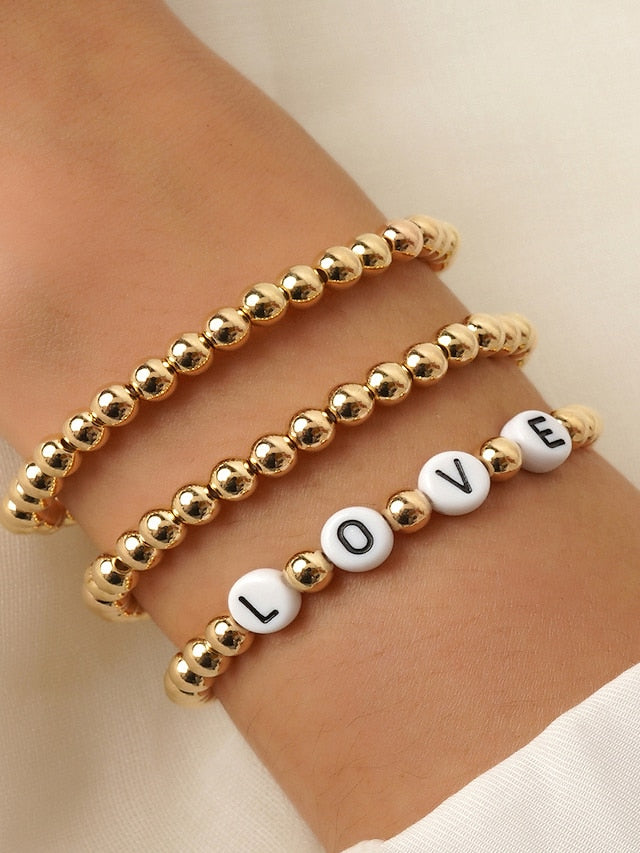 Bracelets Fashion Outdoor Letter Bracelets & Bangles for Women