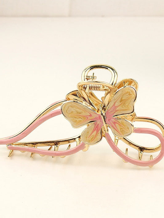 1pc Girls' Hair Claw Metal Butterfly Hair Clips Clamp Nonslip Hair Claw Hair Accessories for Women Girls for Thinner Thick Hair Styling Fashion Hair Supplies for Women