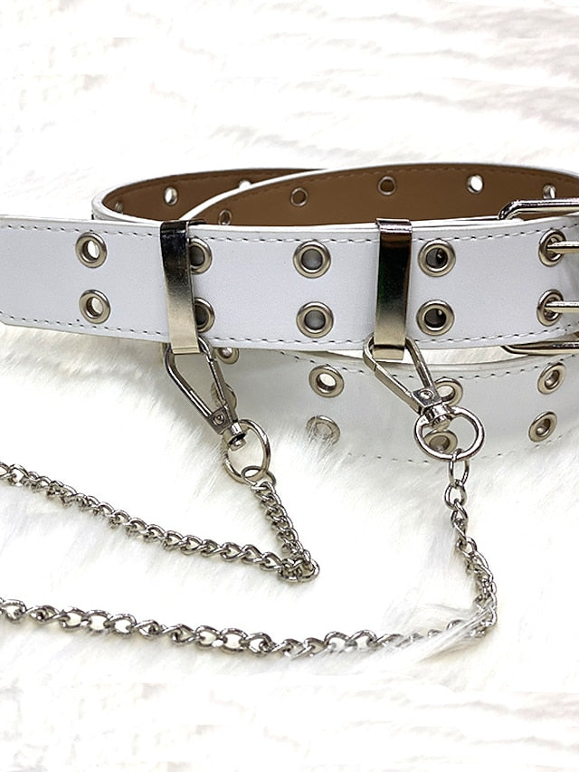 Waist Belt Party Wedding Street Daily Black White Belt Pure Color Pink Fall Winter Spring Summer for Women