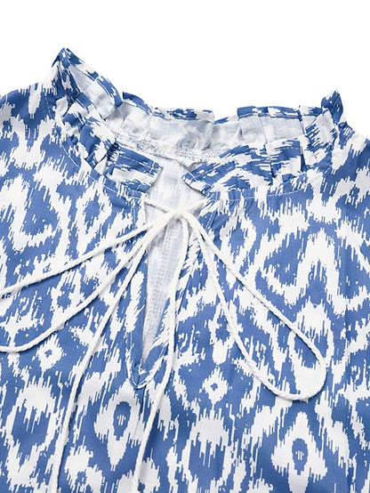 A Line Dress Maxi long Dress Purple Half Sleeve Print Ruched Print Spring Summer V Neck Casual Vacation  3XL for Women