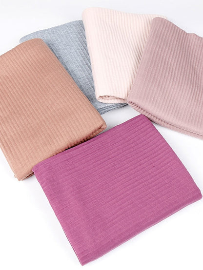 Multiple Colors Plain Solid Wrinkle Maxi Jersey Hijab Shawl Wrap Elastic Foulards Sjaal Arab Snood Islamic Muslim Headband 180*80Cm for Women