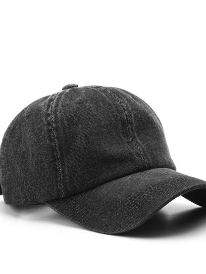 1pcs Summer Cap Women Ponytail Baseball Hat Fashion Hats Men Solid Denim Baseball Cap Cotton Outdoor Simple Visor Jeans Cap for Women