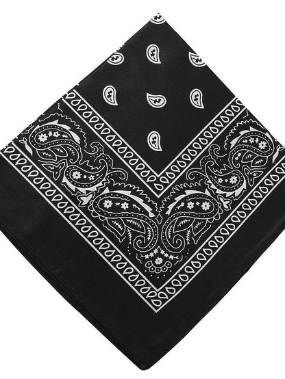 1pc Headbands Bandana Hair Scarf For Street Gift Holiday Head Handmade Fabric Black Blue Dark Red for Women