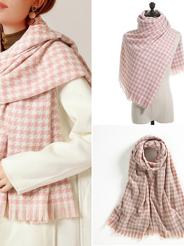 Scarves Shawl Daily Holiday Polyester Vintage Retro Warm Casual / Daily 1 PC for Women