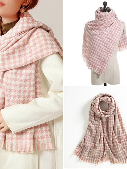 Scarves Shawl Daily Holiday Polyester Vintage Retro Warm Casual / Daily 1 PC for Women